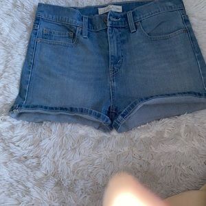 Levi’s shorts high rise ripped size 2 blue